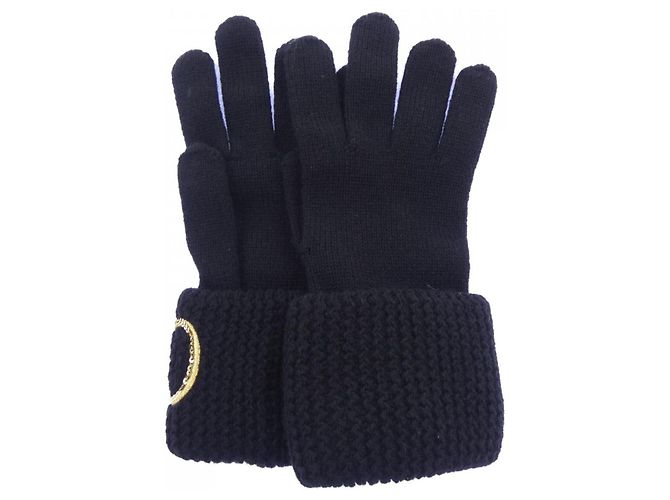 Chanel warme Kaschmirhandschuhe in Schwarz
