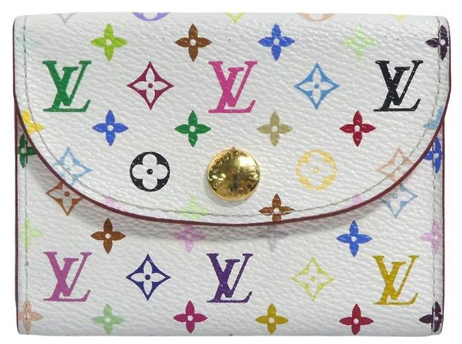 Louis Vuitton Monogram Multicolore Card Case White Multiple colors