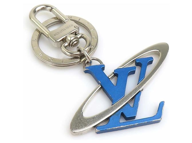 Charm per borsa Louis Vuitton in blu e argento