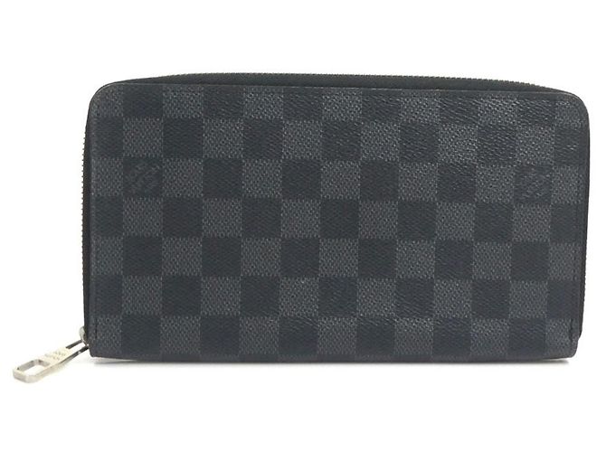 Portafoglio lungo Louis Vuitton Damier Graphite Nero Damier ebene