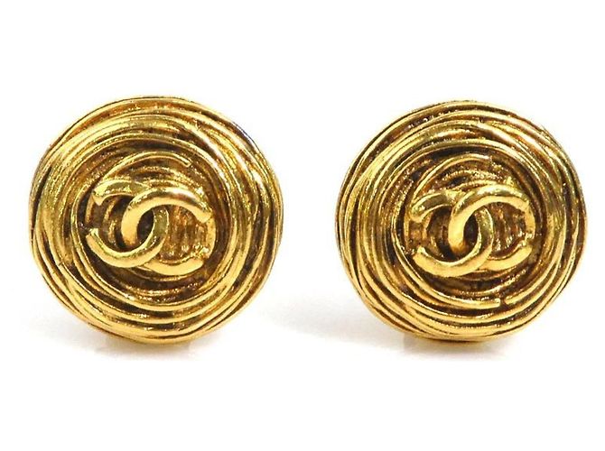 Orecchini a clip Chanel Gold D'oro