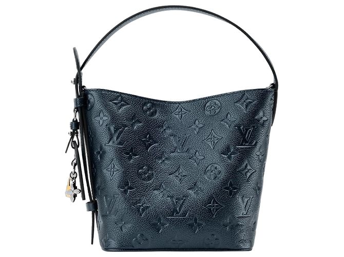 Louis Vuitton Borsa All In BB Monogram Empreinte Pelle Blu Iridescente M26430 Blu navy