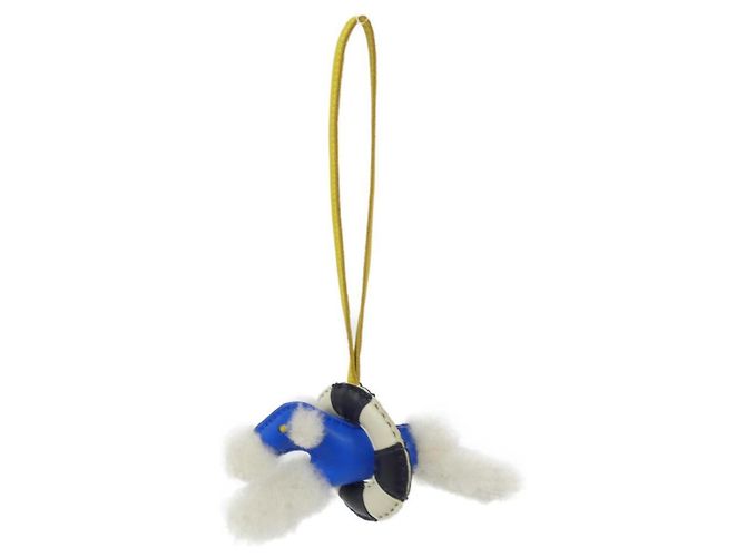 Amuleto de bolso Hermès Badi à la Mer Azul