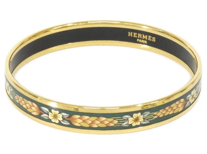 Hermès Bangles Hermes Gold and Green D'oro Verde chiaro