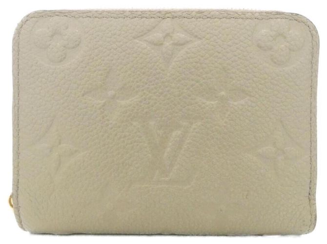 Louis Vuitton Monogram Empreinte Zippy Coin Purse Grey