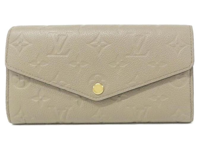 Louis Vuitton Monogram Empreinte Portefeuille Sarah Wallet Grey
