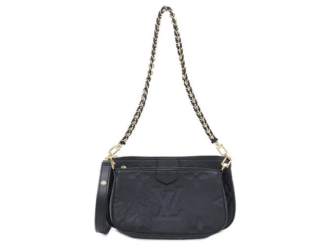 Louis Vuitton Monogram Empreinte Multi Pochette Accessoires Noir