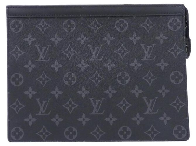 Louis Vuitton Monogram Eclipse Pochette Voyage MM Negro