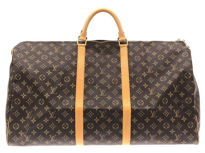 Sac Boston Louis Vuitton Monogram Keepall 60cm Marron