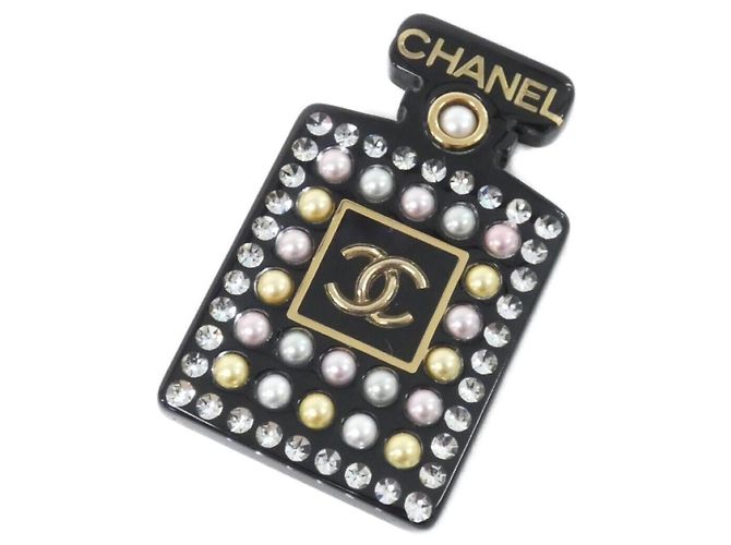 Spilla in cristalli multicolore Chanel Nero D'oro