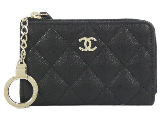 Chanel Timeless Classic Line Coin & Key Case Black