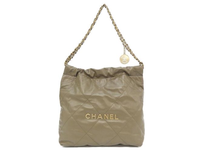Borsa a tracolla Chanel 22 Line Small AS3260 Cachi