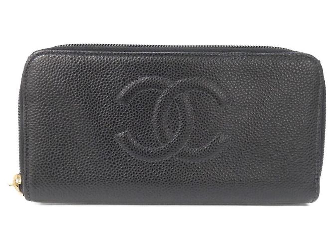Chanel Timeless CC Line 13228 Long Wallet Black