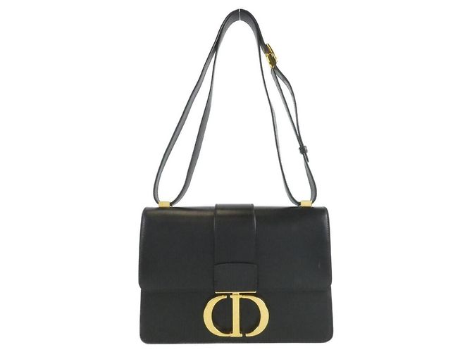 Borsa a tracolla Christian Dior 30 Montaigne Nero Bianco