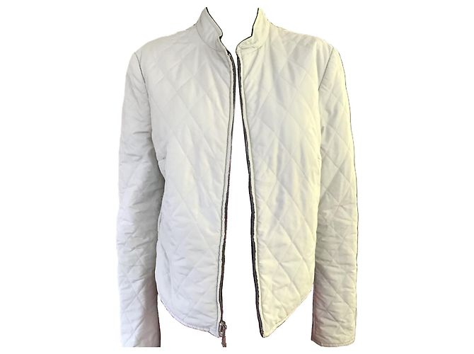 Hermès Reversible Quilted Jacket in Black and Beige