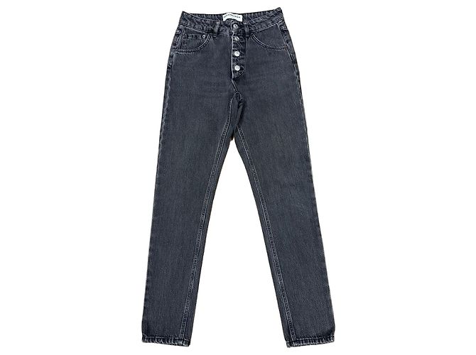 Balenciaga Vaqueros rectos de denim gris