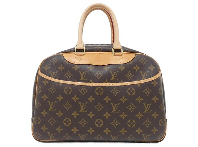Louis Vuitton Monogram Bowling Vanity Handtasche Braun