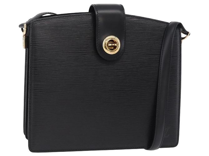 Borsa a tracolla LOUIS VUITTON Epi Capuchin Nera M52342 LV Auth ep16291A Nero