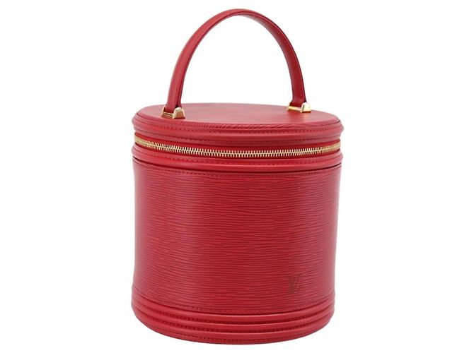 LOUIS VUITTON Epi Cannes Handtasche Rot M48037 LV Auth ep16376A
