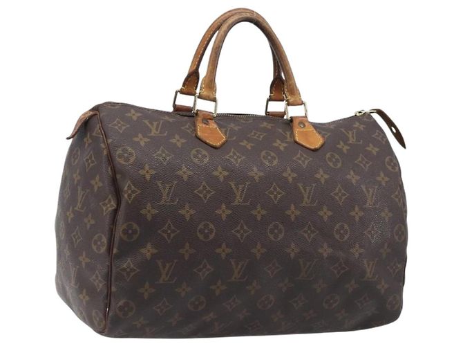 Borsa a mano LOUIS VUITTON Monogram Speedy 35 M41524 LV Auth 205360 Monogramma