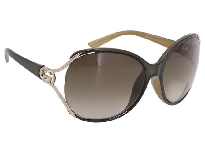 Gafas de sol GUCCI Interlocking G plástico Green Auth 205502M Verde