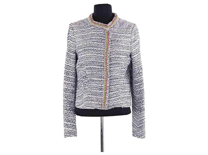 Maje Blue Cotton Jacket