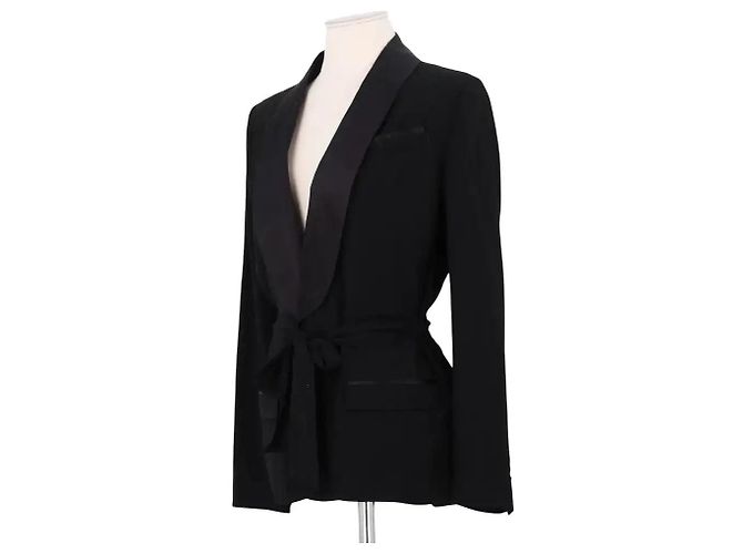 The Kooples Schwarzer Blazer aus Viskose