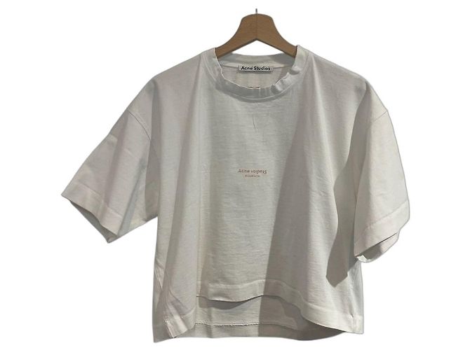 T-shirt Acne Studios branco T.XXS