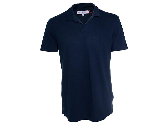 Autre Marque Orlebar brown, polo Massey SS waffle blu