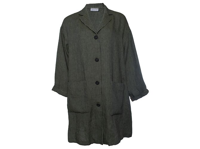 Autre Marque Kiltie, blazer pied-de-poule em verde e branco