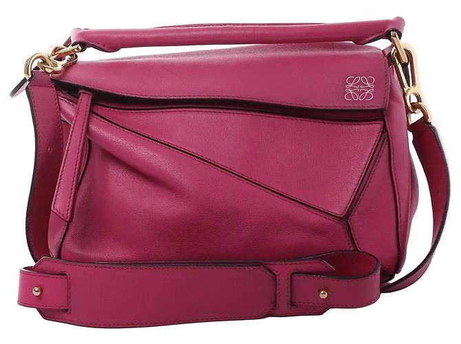 Sac à main 2Way Puzzle Small en cuir LOEWE Rose Beige