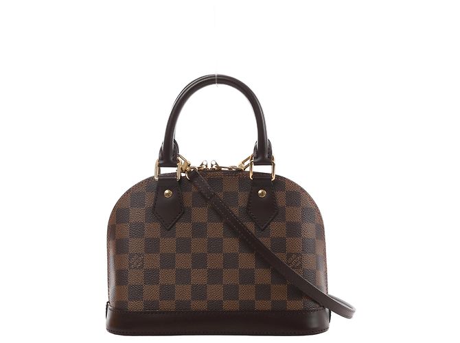 Bolso 2Way Louis Vuitton Alma BB Damier Ebene en marrón Roja