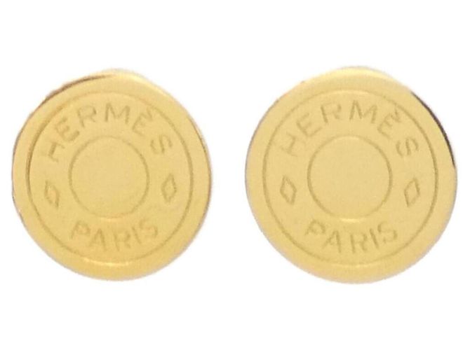 Orecchini a clip Hermès Sellier D'oro