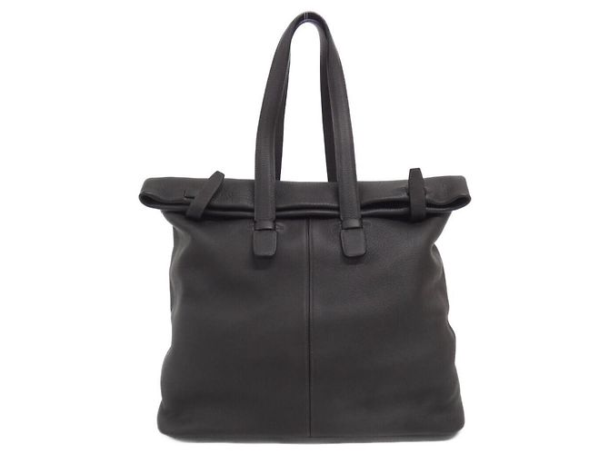 Bolso Hermès Tall de cuero Taurillon Clemence Ebene Damier ebene