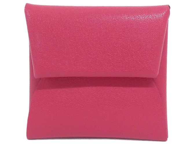 Hermès Portamonete Hermes Bastia in Rosa