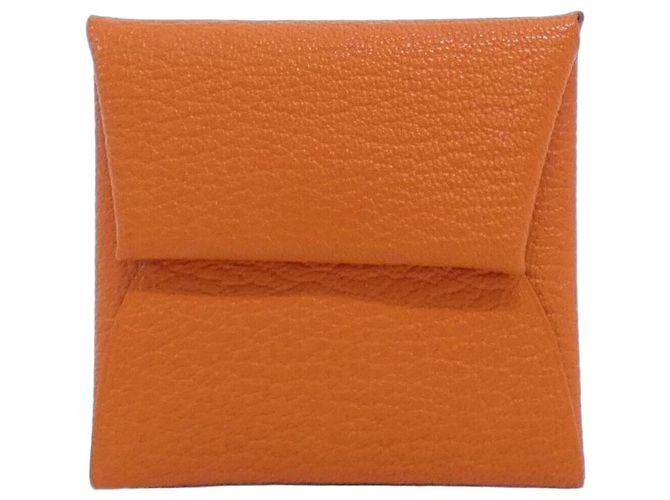 Hermès Hermes Bastia Coin Purse in Feu Red