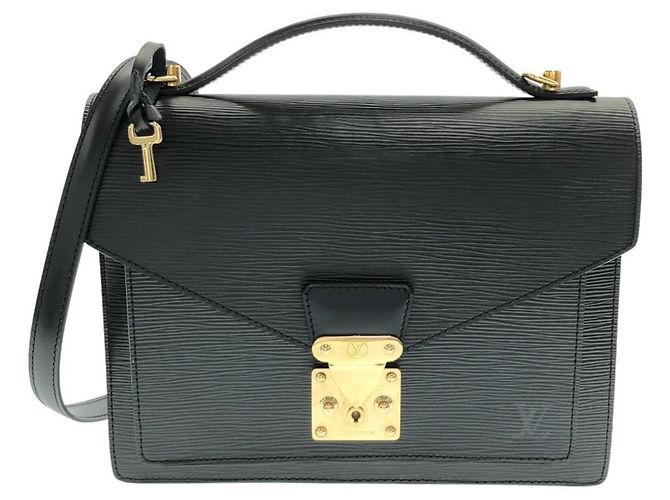 Bolsa Louis Vuitton Epi Monceau Preto