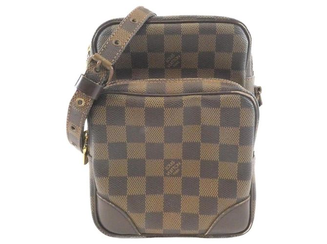 Bolsa de Ombro Louis Vuitton Damier Amazon N48074 Marrom Damier ebene