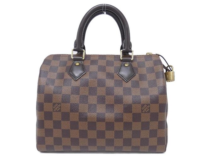 Bolsa Boston Louis Vuitton Damier Speedy 25cm Damier ebene