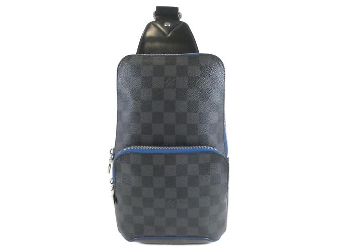 Bolsa Tiracolo Louis Vuitton Damier Graphite Avenue Marrom
