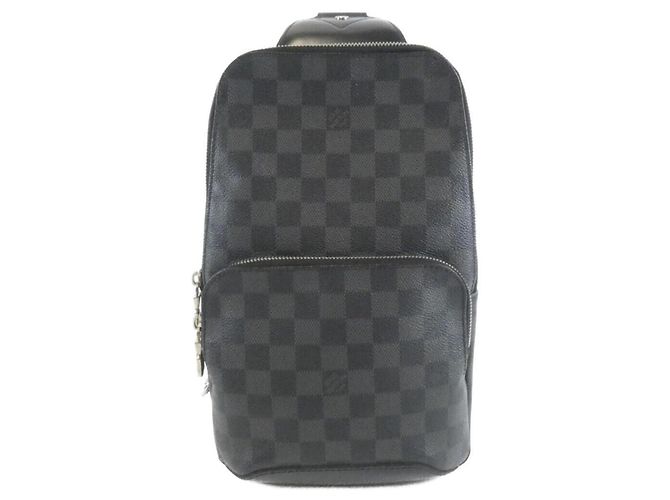 Borsa a tracolla Louis Vuitton Damier Graphite Avenue Marrone