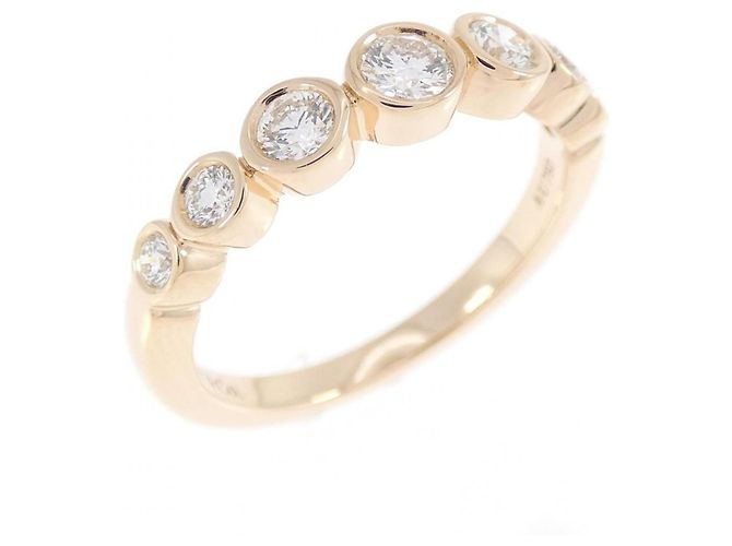 Autre Marque Tiffany Jazz Graduated Ring in Roségold