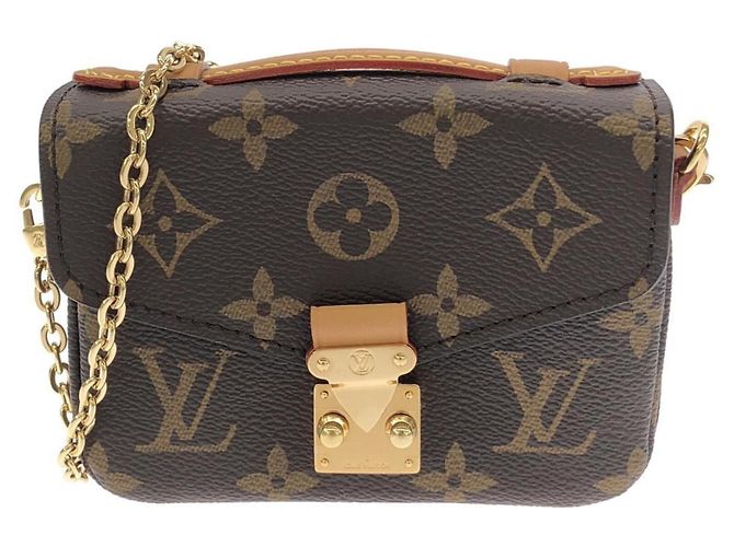 Louis Vuitton Monogram Micro Metis Schultertasche Braun