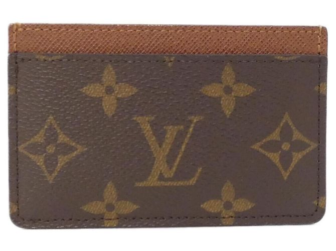 Tarjetero Louis Vuitton Monogram Castaño