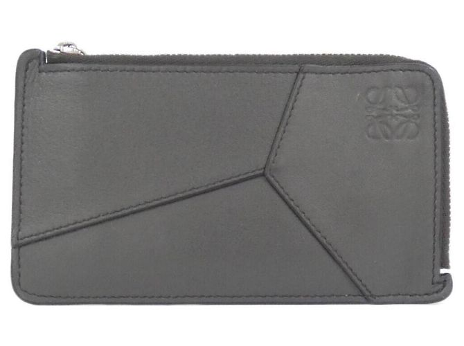 Loewe Puzzle Edge Coin Card Holder Dark grey