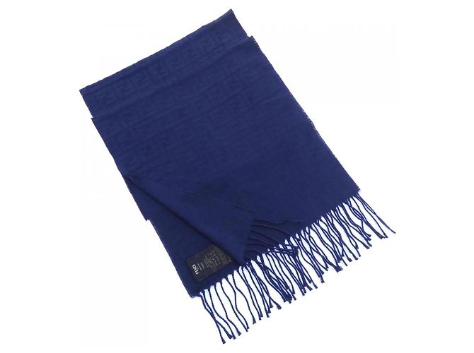 Fendi FXS124 ADSC Navy Stole Navy blue