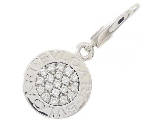 Bulgari Colar com pingente em ouro branco Bvlgari