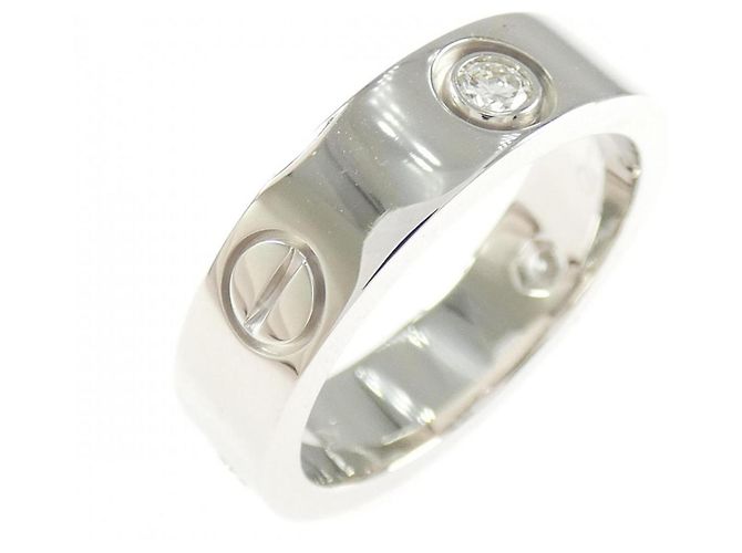 Cartier Love Ring mit halbem Diamant