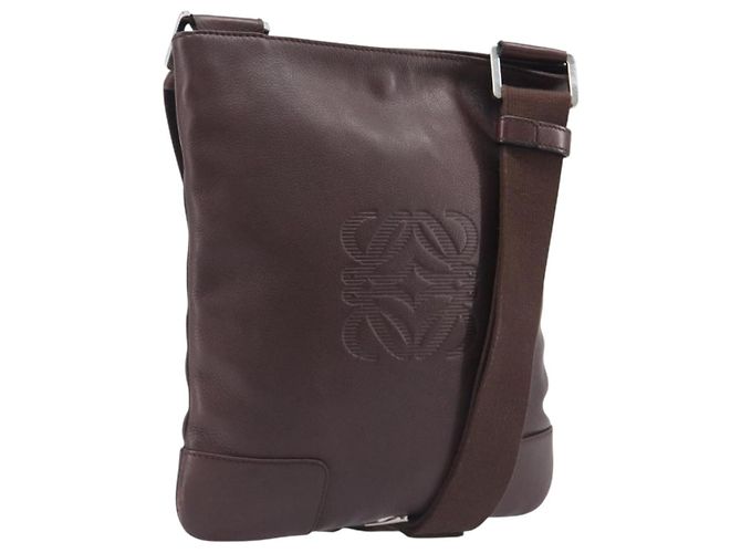 Loewe Anagram Leather Marron