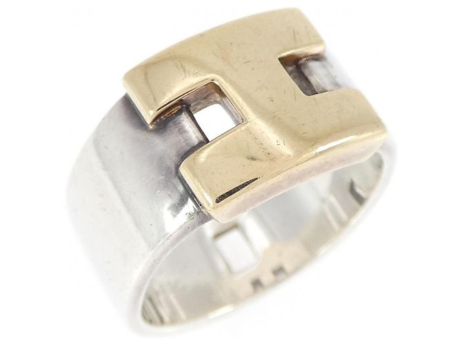 Ring Hermès Anello a fascia Hermes 925 e oro giallo 18K